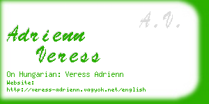 adrienn veress business card